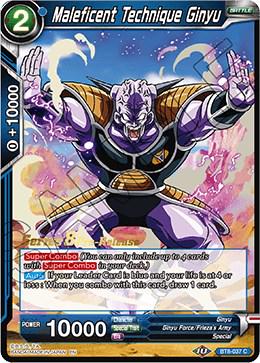 Maleficent Technique Ginyu BT8-037_PR Dragon Ball Super Malicious Machinations: Pre-Release Promos