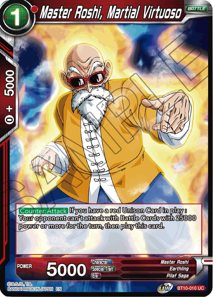 Master Roshi, Martial Virtuoso [Foil] BT10-010 Dragon Ball Super Rise of the Unison Warrior