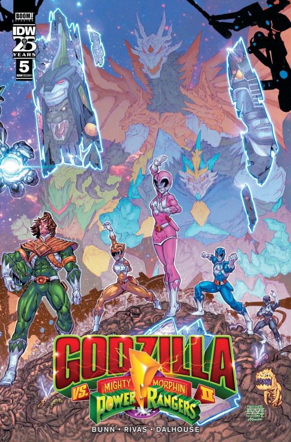 Godzilla vs. the Mighty Morphin Power Rangers II [Williams II Foil] #5 (2024) Comic Books Godzilla vs. the Mighty Morphin Power Rangers II