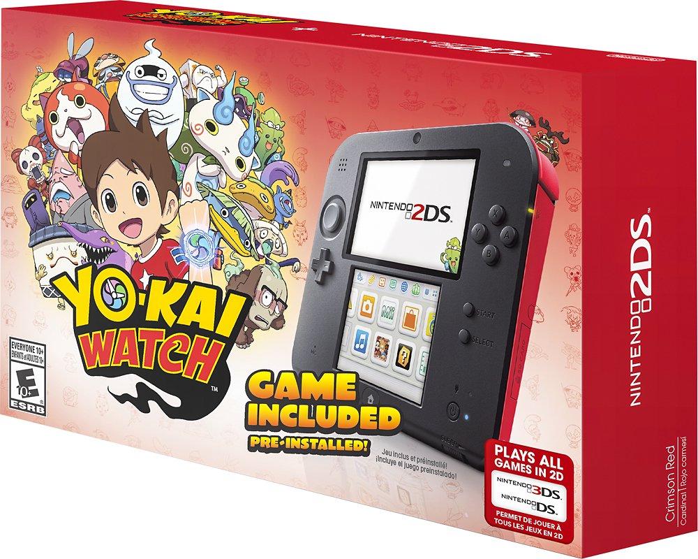 Nintendo 2DS Crimson Red [Yo-Kai Watch Pre-installed] Nintendo 3DS