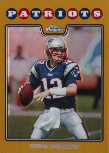 2008 Tom Brady Topps Chrome Refractor PSA 8 selling