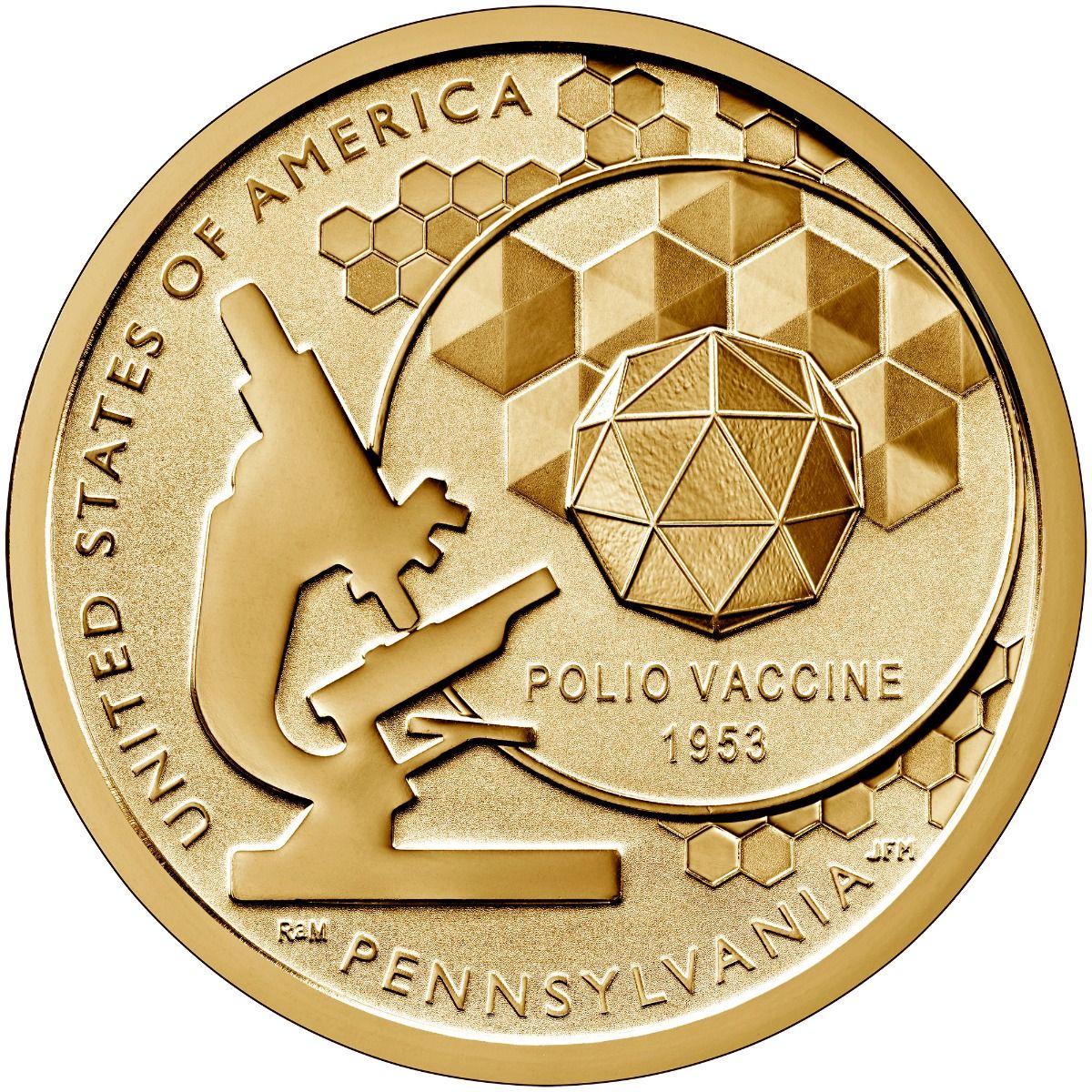 2019 S [Pennsylvania Reverse Proof] Coins American Innovation Dollar