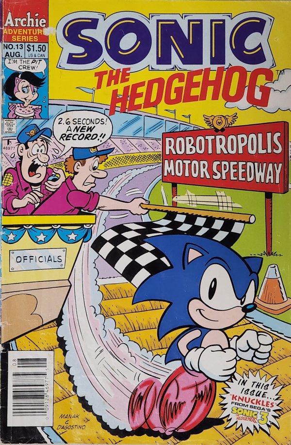 Sonic The Hedgehog [Newsstand] #13 (1994) Comic Books Sonic the Hedgehog