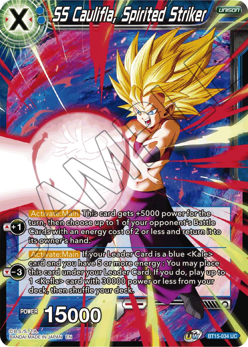 SS Caulifla, Spirited Striker [Foil] BT15-034 Dragon Ball Super Saiyan Showdown