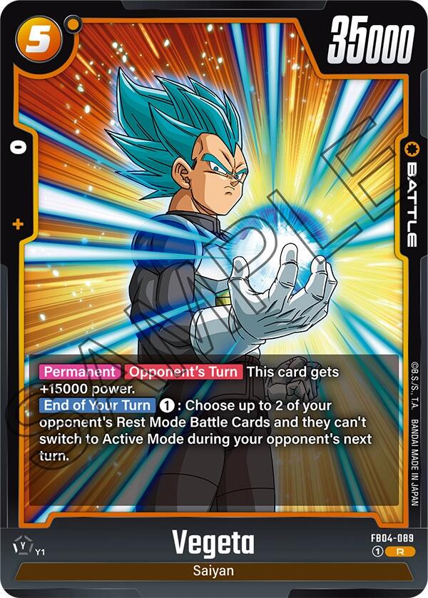 Vegeta FB04-089 Dragon Ball Fusion World Ultra Limit