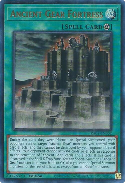 Preços de Ancient Gear Fortress [Super Rare] RA03-EN062 | YuGiOh ...