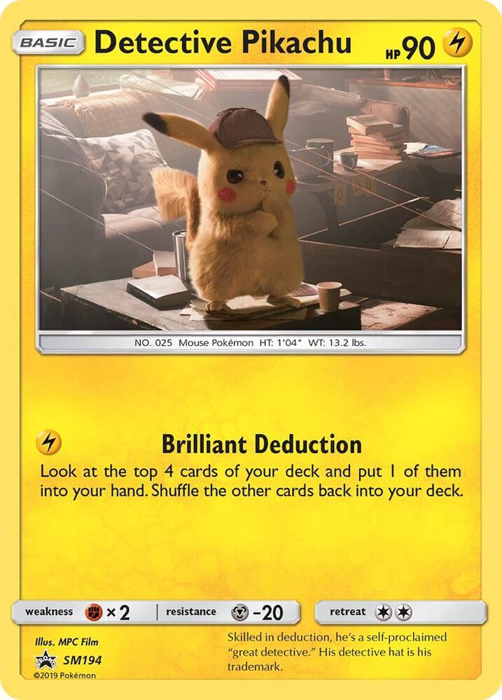 Detective Pikachu #SM194 Pokemon Promo