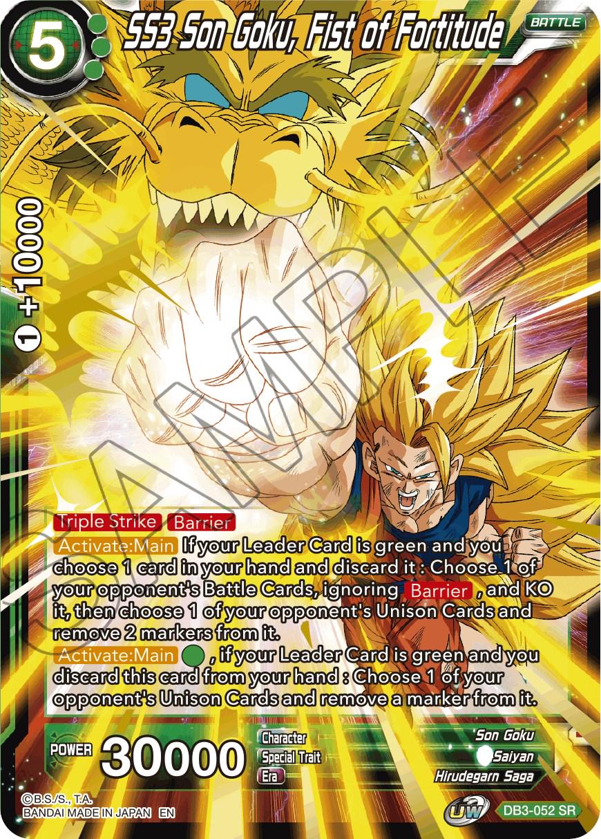 SS3 Son Goku, Fist of Fortitude DB3-052 Dragon Ball Super Giant Force