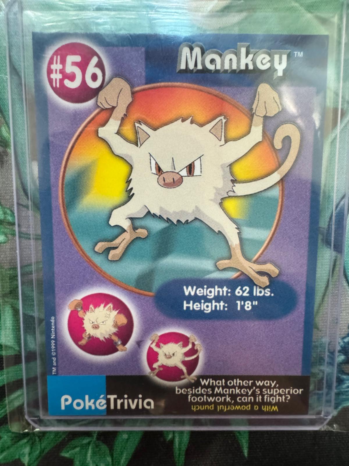 Mankey #56 Pokemon Burger King