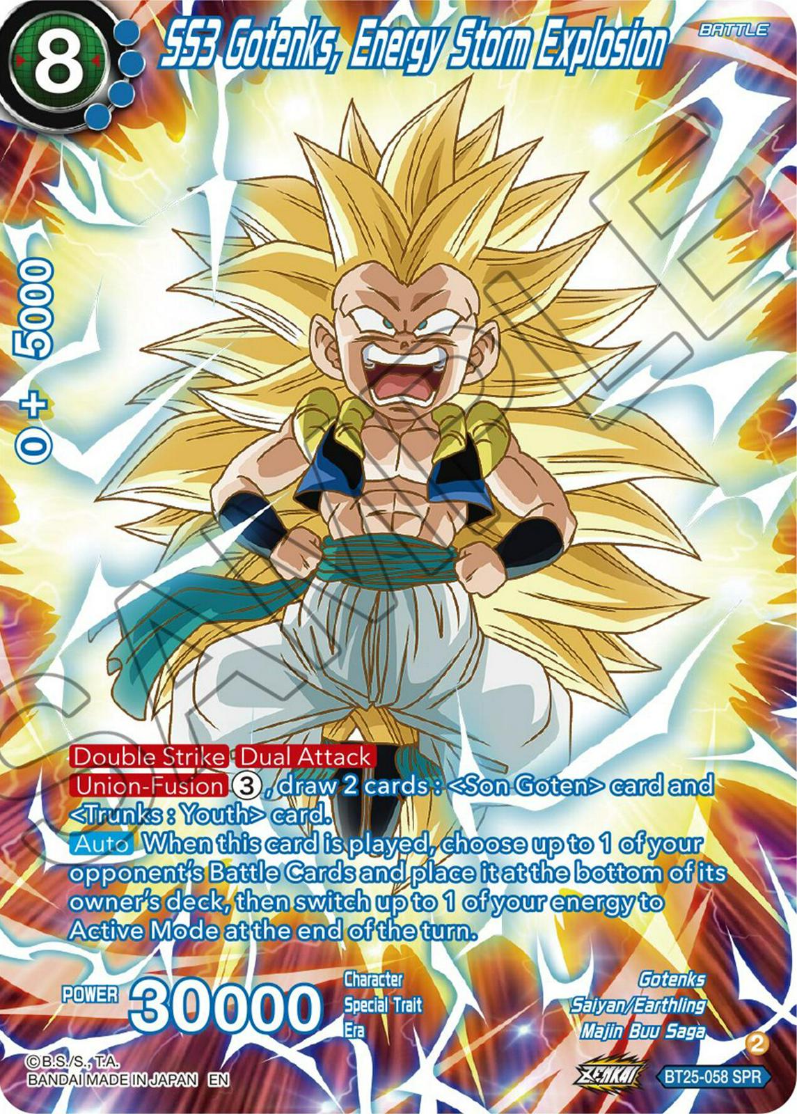 SS3 Gotenks, Energy Storm Explosion [SPR] BT25-058 Dragon Ball Super Legend of the Dragon Balls