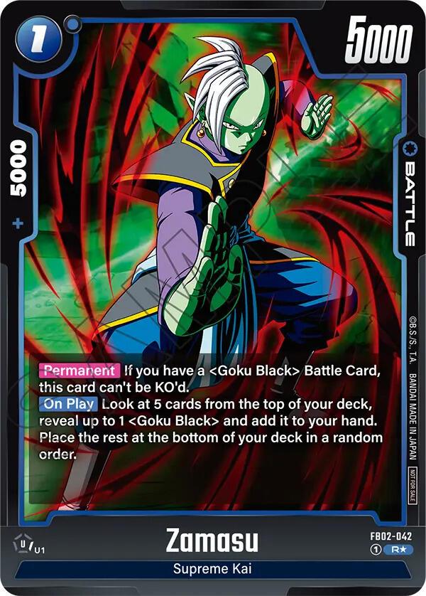 Zamasu FB02-042 Dragon Ball Fusion World Judge Promo