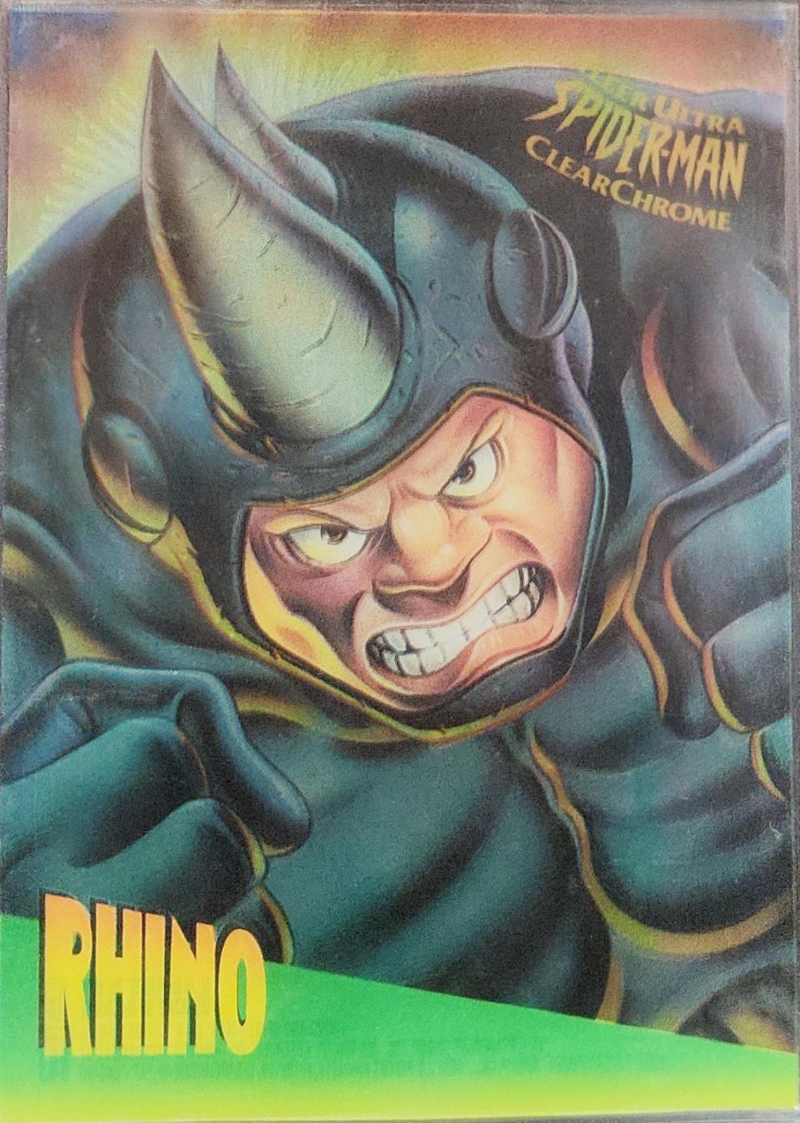 Rhino [Clear Chrome] #6 Marvel 1995 Ultra Spider-Man