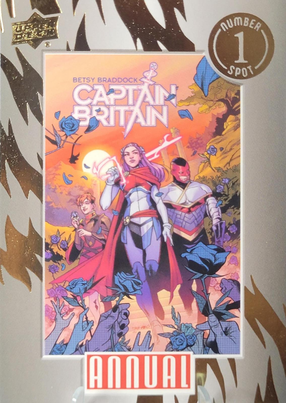 Betsy Braddock: Captain Britain #N1S-4 Marvel 2023 Upper Deck Annual Number 1 Spot