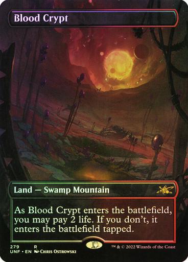 Blood Crypt [Borderless Foil] #279 Magic Unfinity