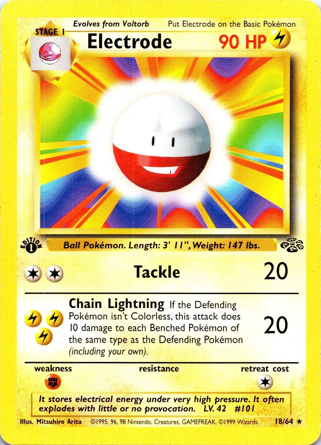 Electrode [1st Edition] #18 Pokemon Jungle