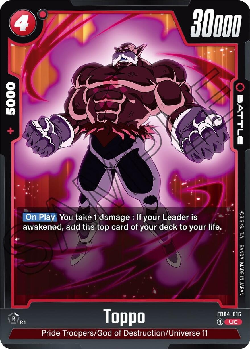 Toppo FB04-016 Dragon Ball Fusion World Ultra Limit