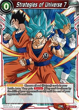 Strategies of Universe 7 TB1-023 Dragon Ball Super The Tournament of Power