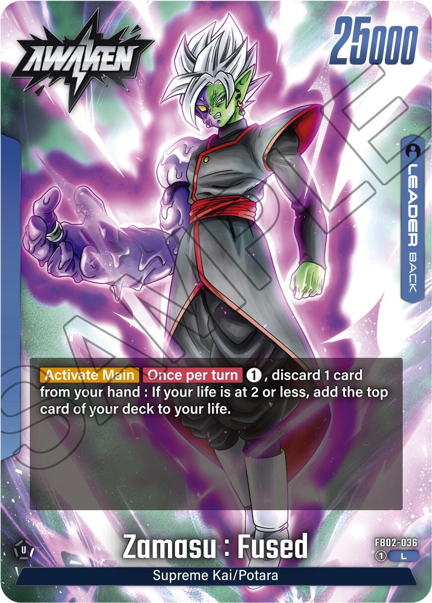 Zamasu: Fused FB02-036 Dragon Ball Fusion World Blazing Aura