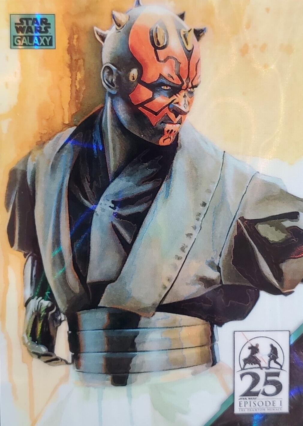 Jedi Slayer [Aqua Lava Refractor] #AM-3 Star Wars 2024 Topps Chrome Galaxy Art of Darth Maul