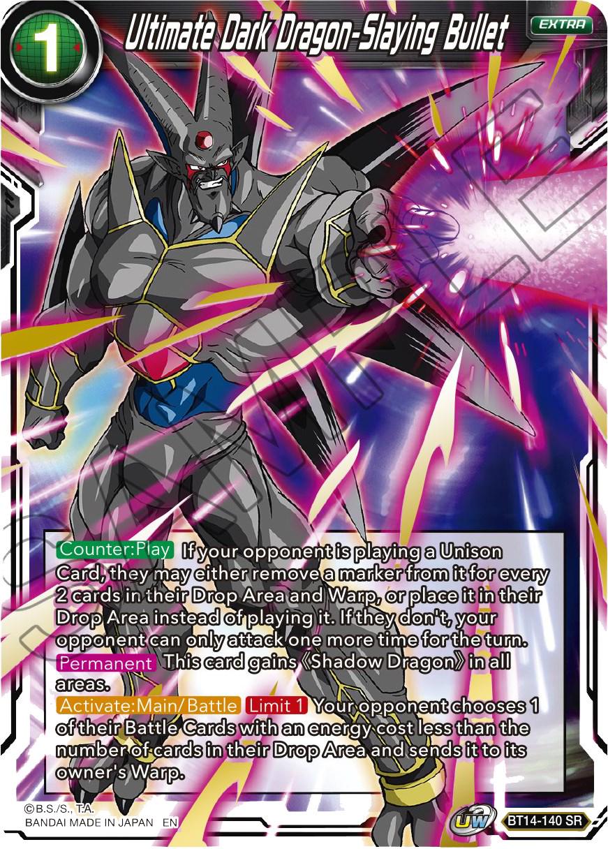 Ultimate Dark Dragon-Slaying Bullet BT14-140 Dragon Ball Super Cross Spirits