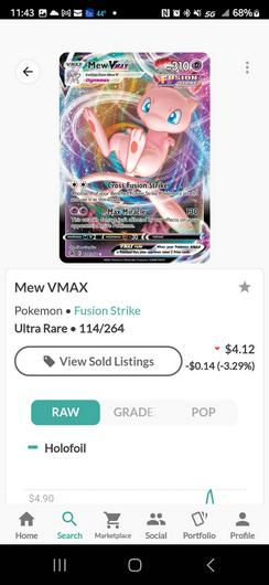 Mew VMAX #114 photo