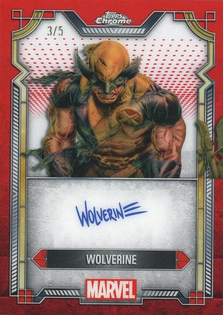 Wolverine [Red Refractor] #MI-2 Marvel 2024 Topps Chrome Character Autograph