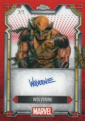 Wolverine [Red Refractor] #MI-2 Marvel 2024 Topps Chrome Character Autograph Prices