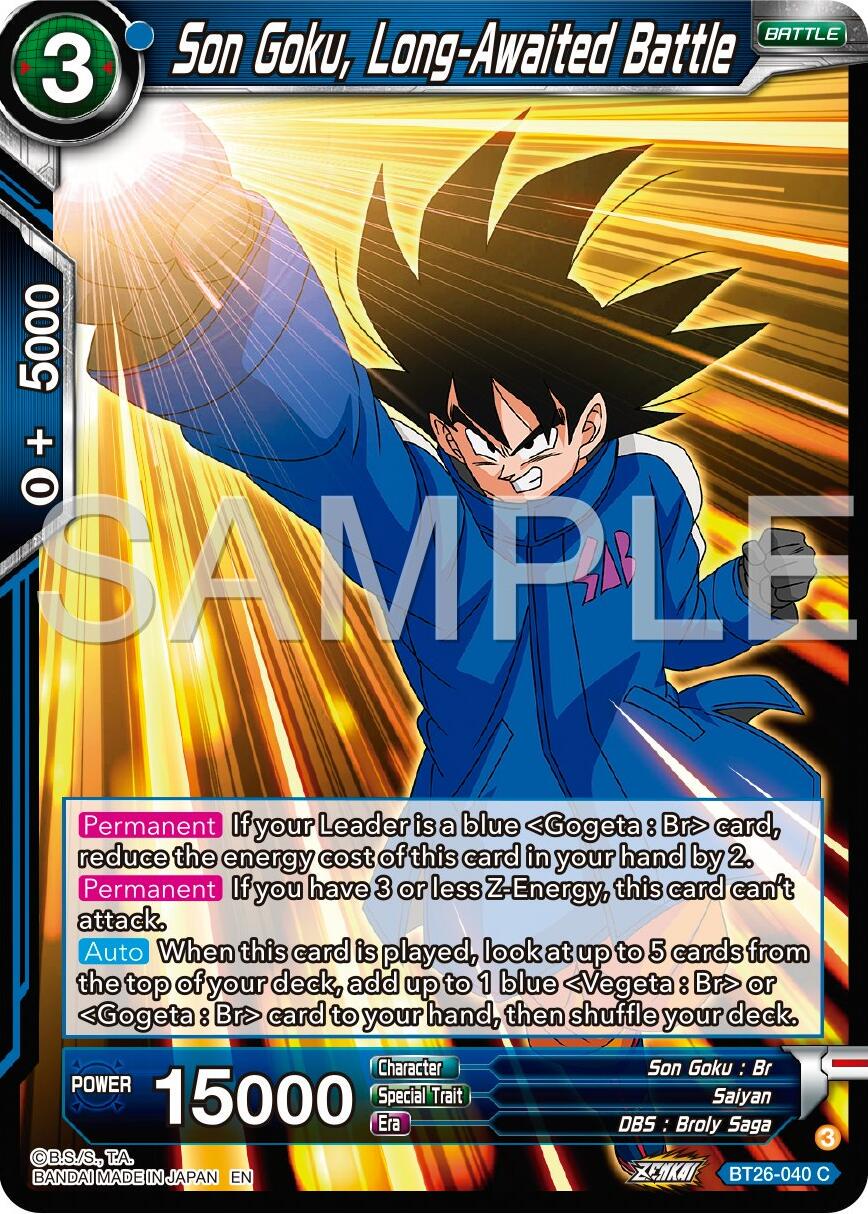 Son Goku, Long-Awaited Battle BT26-040 Dragon Ball Super Ultimate Advent