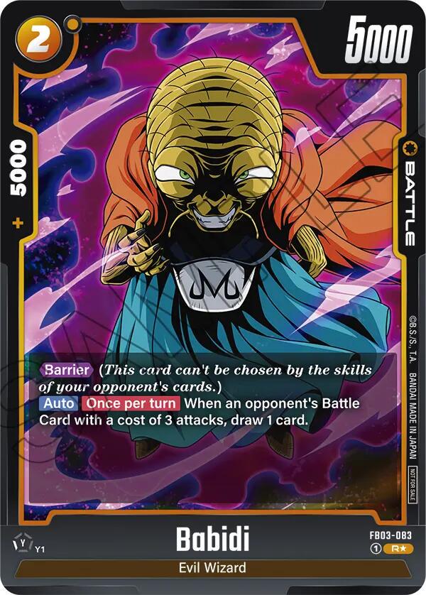 Babidi - FB03-083 [Championship Pack 02 Holo] FB03-083 Dragon Ball Fusion World Judge Promo