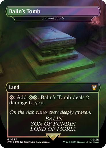 Balin's Tomb [Foil] #387 Magic Lord of the Rings Commander