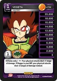 Vegeta - Impatient U72 Dragon Ball Z Heroes and Villians