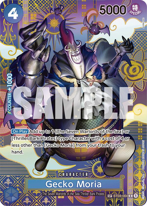 Gecko Moria [SP Foil] ST03-004 One Piece Starter Deck 3: The Seven Warlords of the Sea