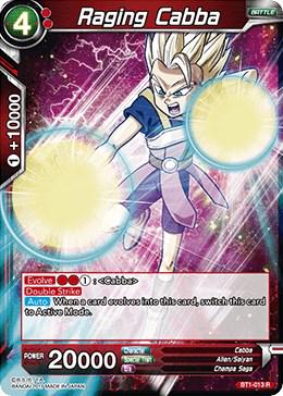 Raging Cabba BT1-013 Dragon Ball Super Galactic Battle