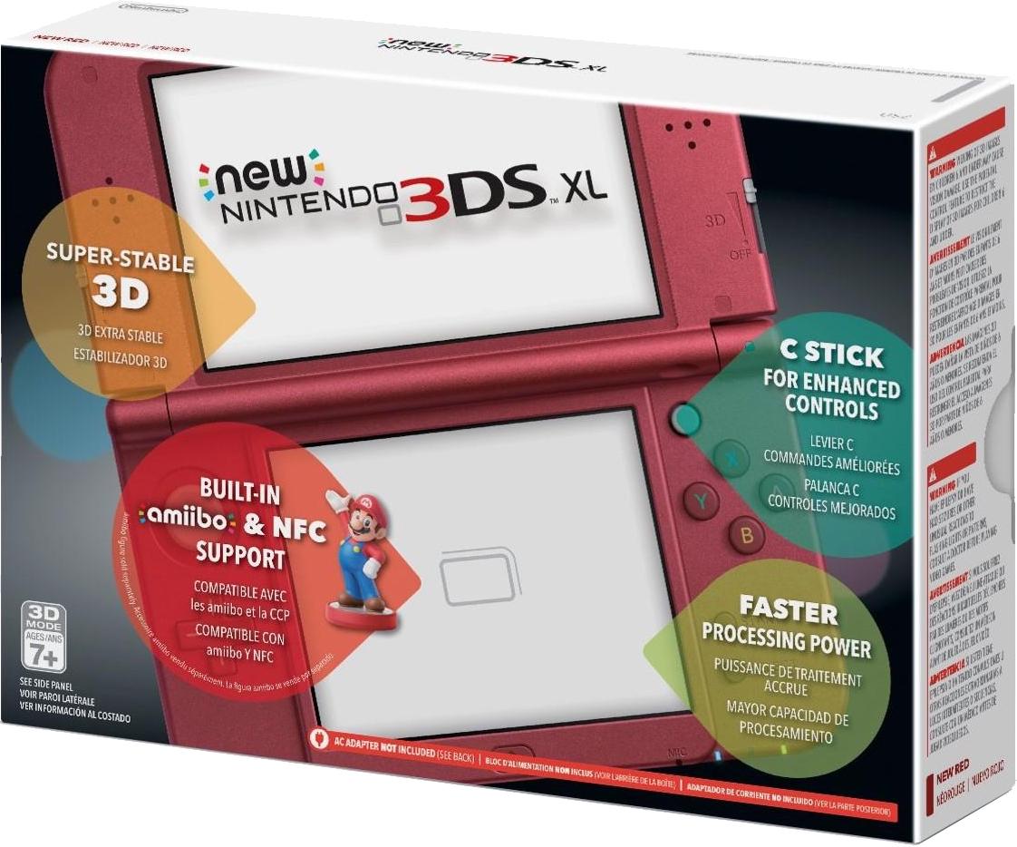 New Nintendo 3DS XL Red Nintendo 3DS