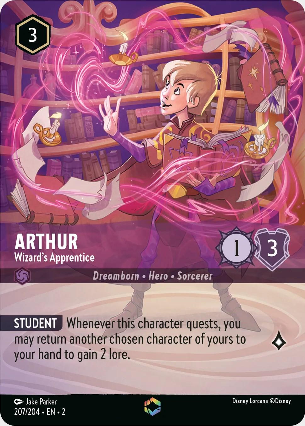 Arthur - Wizard's Apprentice #207 Lorcana Rise of the Floodborn