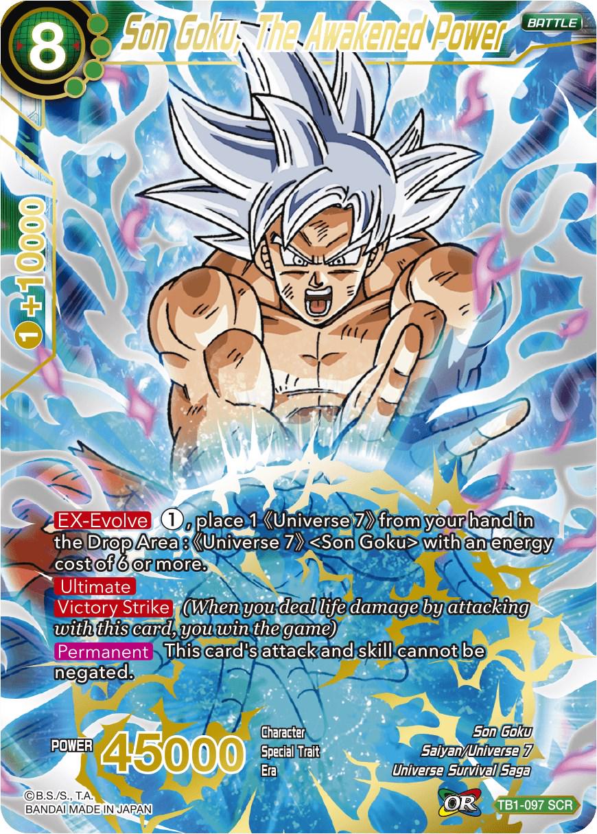 Son Goku, The Awakened Power TB1-097 Dragon Ball Super The Tournament of Power