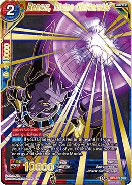 Beerus, Divine Obliterator [SPR] BT9-107 Dragon Ball Super Universal Onslaught