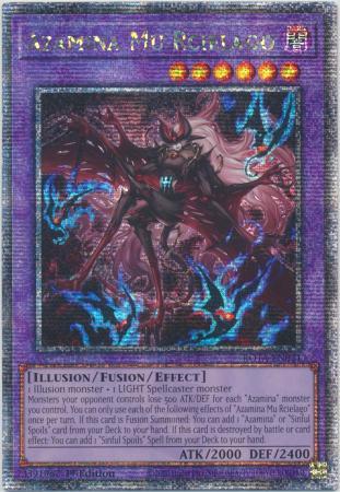 Azamina Mu Rcielago [Quarter Century Secret Rare] ROTA-EN031 YuGiOh Rage of the Abyss