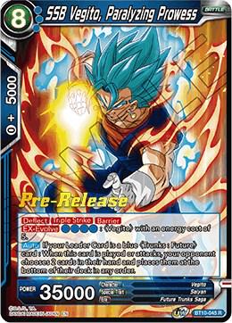 SSB Vegito, Paralyzing Prowess BT10-045 Dragon Ball Super Rise of the Unison Warrior: Pre-Release Promos