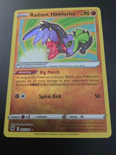 Radiant Hawlucha [Reverse Holo] #81 photo