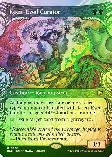 Keen-Eyed Curator [Showcase Foil] #322 Magic Bloomburrow