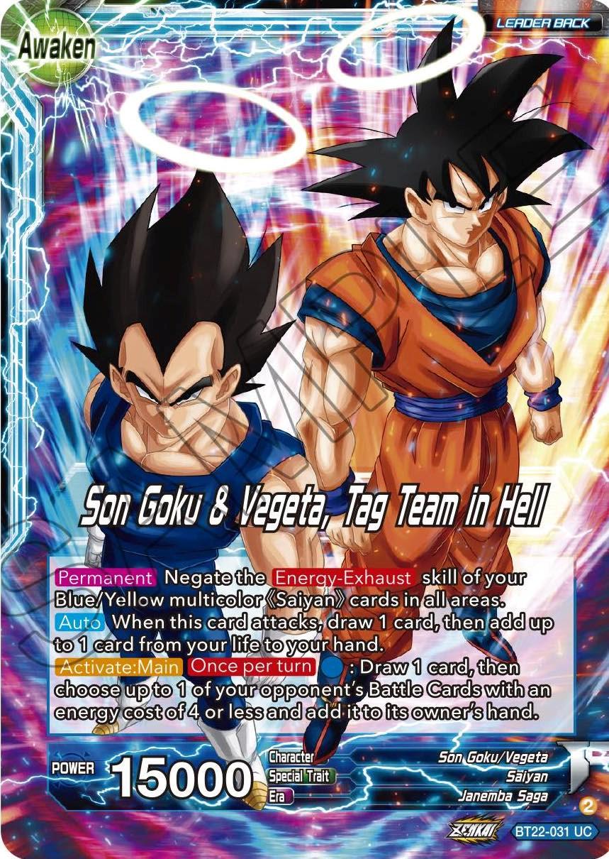 Son Goku // Son Goku & Vegeta, Tag Team in Hell BT22-031 Dragon Ball Super Critical Blow