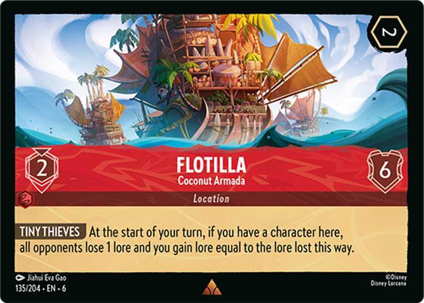 Flotilla - Coconut Armada  [Foil] #135 Lorcana Azurite Sea