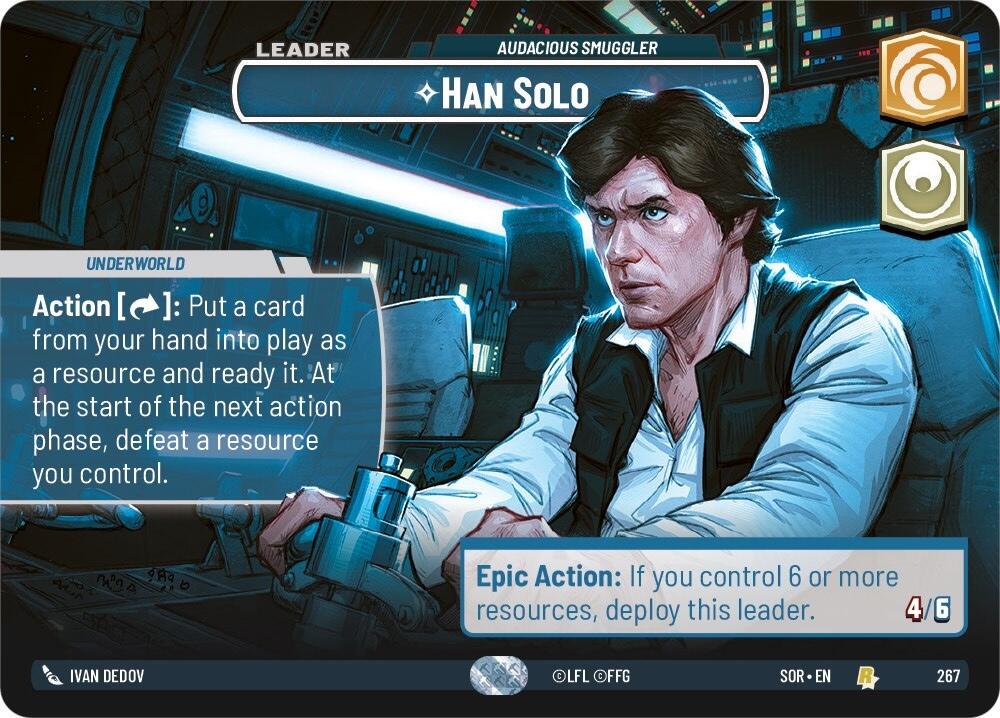 Han Solo #267 Star Wars Unlimited: Spark of Rebellion