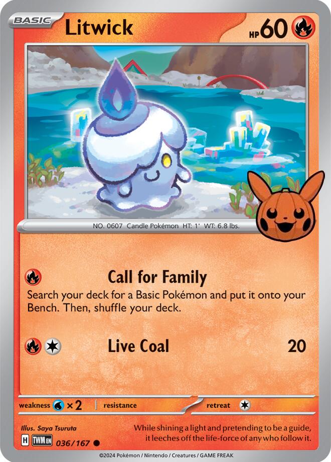 Litwick #36 Pokemon Trick or Trade 2024