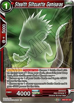 Stealth Silhouette Gamisaras [Foil] DB2-021 Dragon Ball Super Divine Multiverse