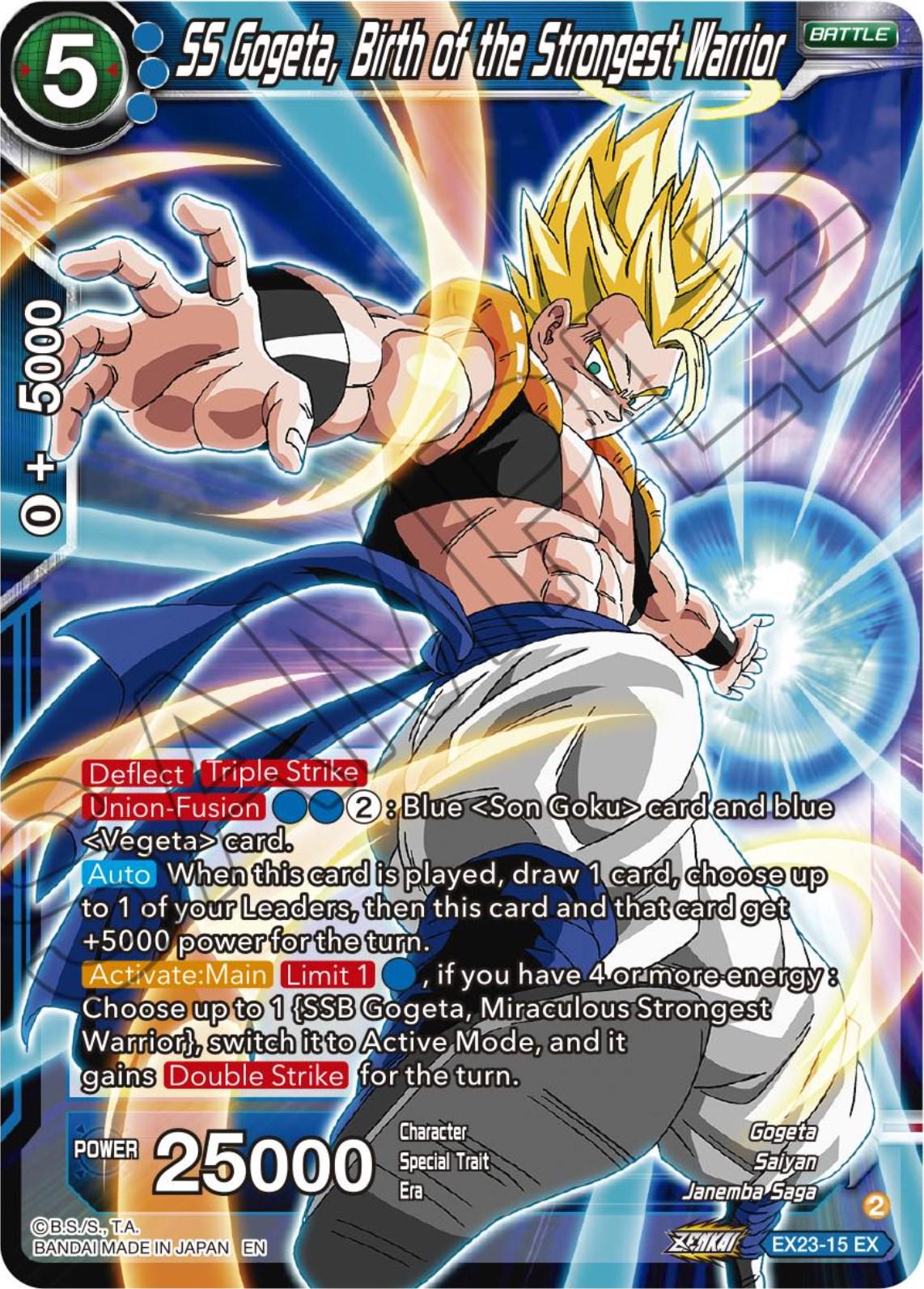 SS Gogeta, Birth of the Strongest Warrior [Foil] EX23-15 Dragon Ball Super Premium Anniversary Box 2023