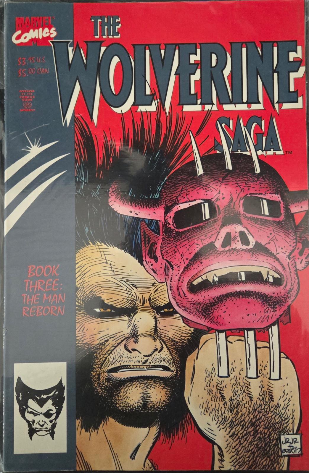 Wolverine Saga: The Man Reborn #3 (1990) Comic Books Wolverine Saga