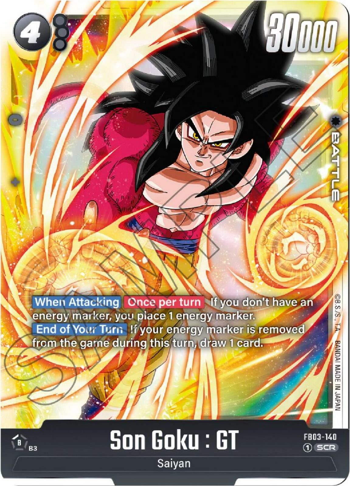 Son Goku: GT FB03-140 Dragon Ball Fusion World Raging Roar