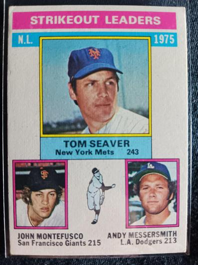 NL Strikeout Ldrs. [Seaver, Montefusco, Messersmith] #203 photo